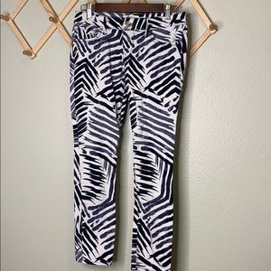 EXPRESS Stella Fit Ankle Graphic Print Pants Sz 4